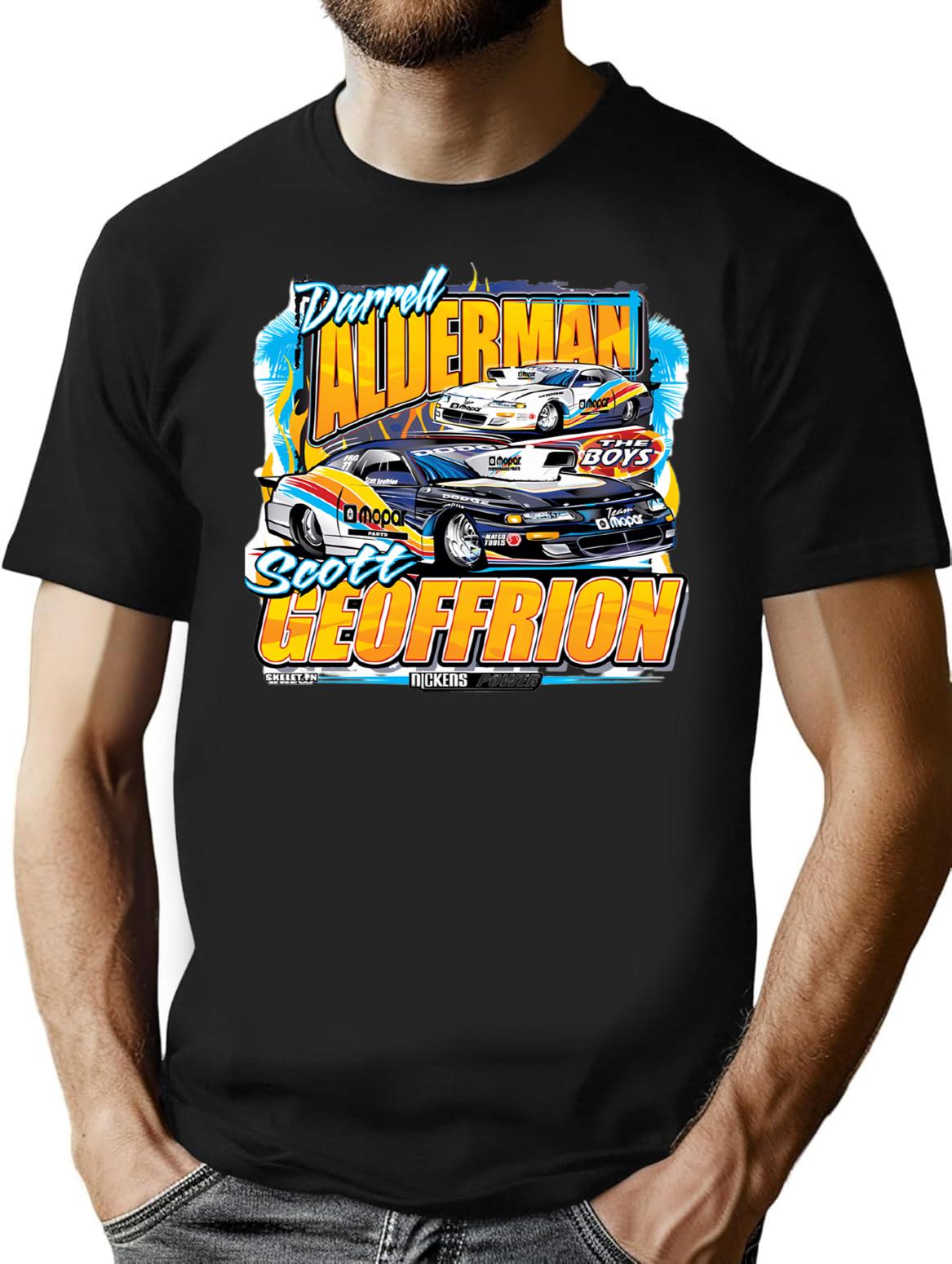 Alderman And Geoffrion. Minimalist Graphic T-Shirt - Unisex Streetwear Tee - Black