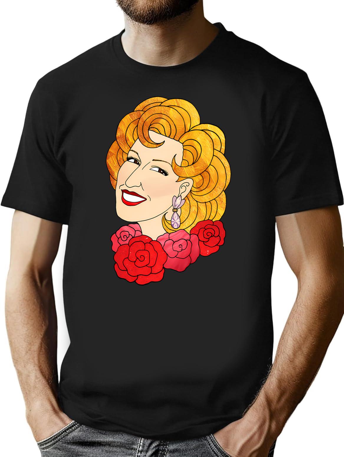 Bette Bootleg Graphic T-Shirt - Black