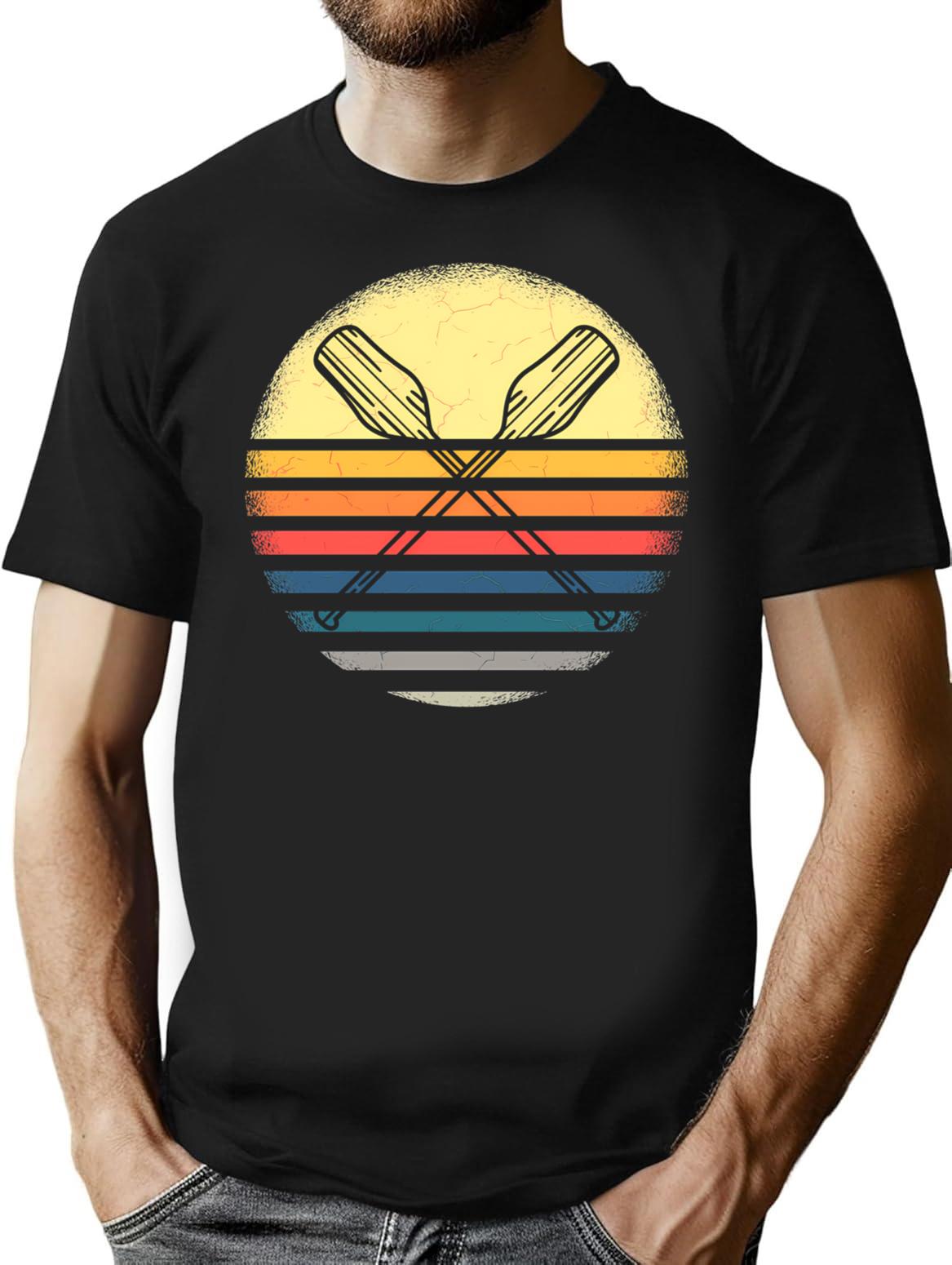 College Crew Rowing Gifts For Rower T-Shirt - Black