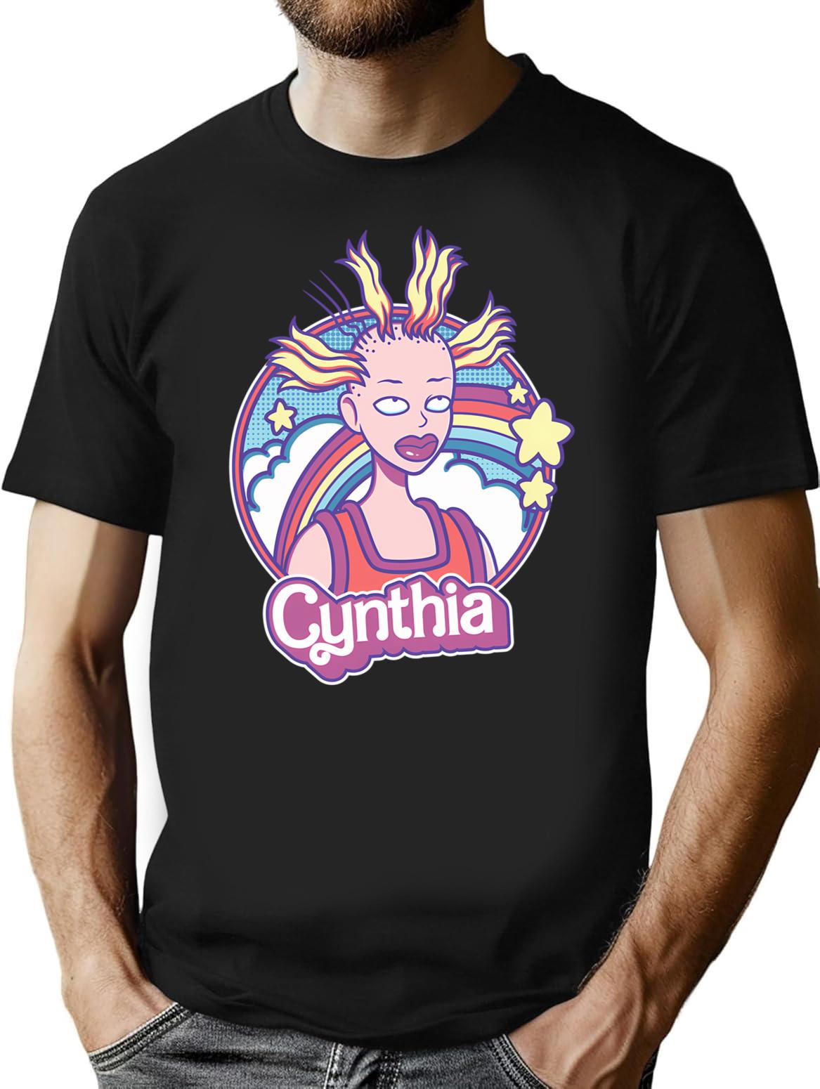 Cynthia Doll T-Shirt - Retro Graphic Tee for Men & Women - Black