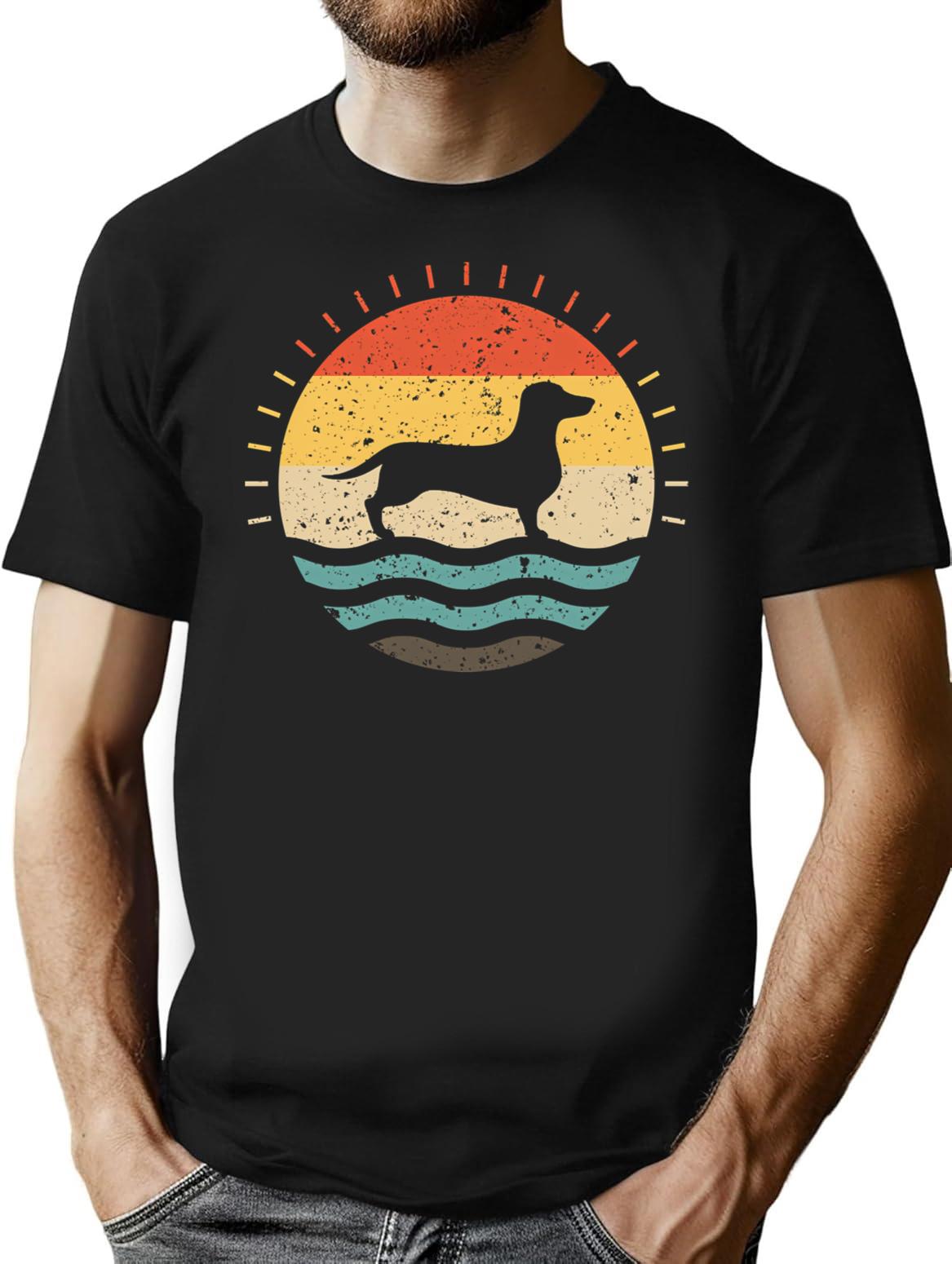 Dachshund Vintage Dachshund Dog Dachshund Dad Dachshund Funny Dachshund Dachshund Gifts Dachshund Gifts Dachshund Lover Dachshund Mom T-Shirt - Black