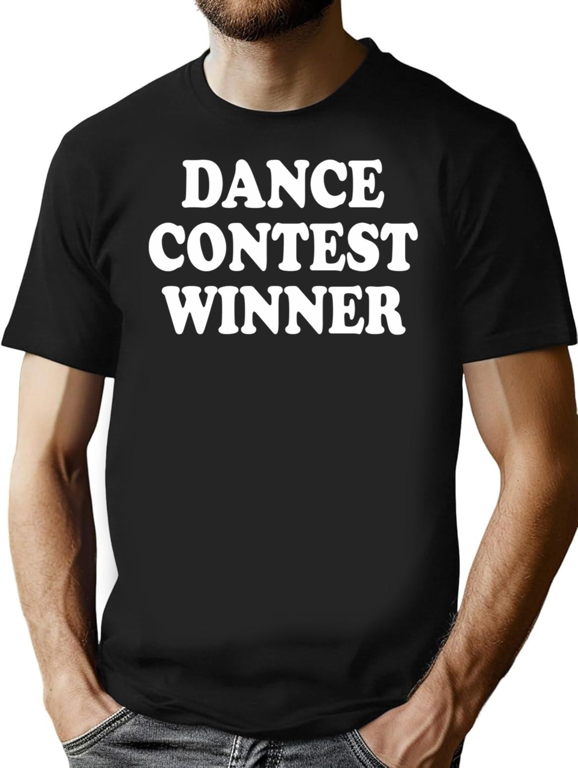 Dance Contest Winner T-Shirt - Retro Graphic Tee for Men & Women - Black
