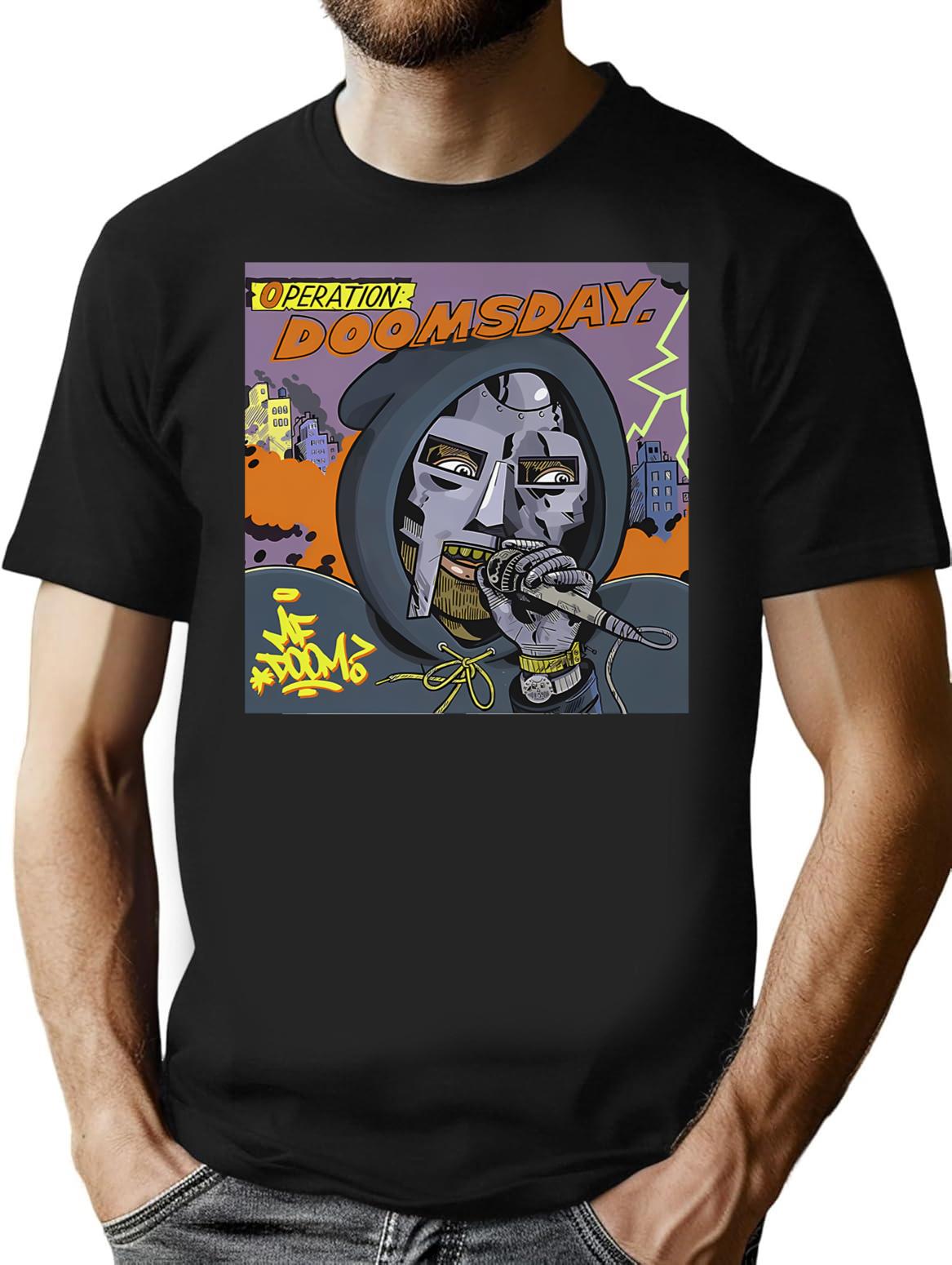 Doomsday Operation Classic T-Shirt - Retro Graphic Tee for Men & Women - Black
