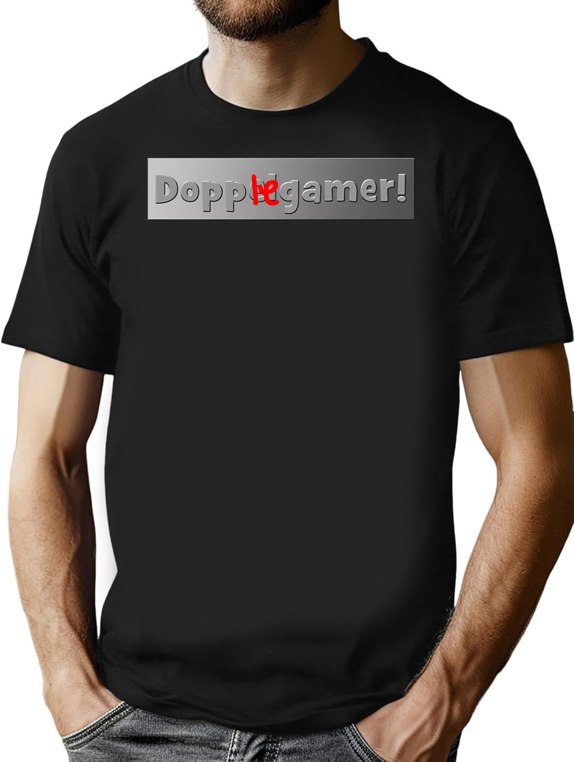 Dopplegamer Bootleg Graphic T-Shirt - Black