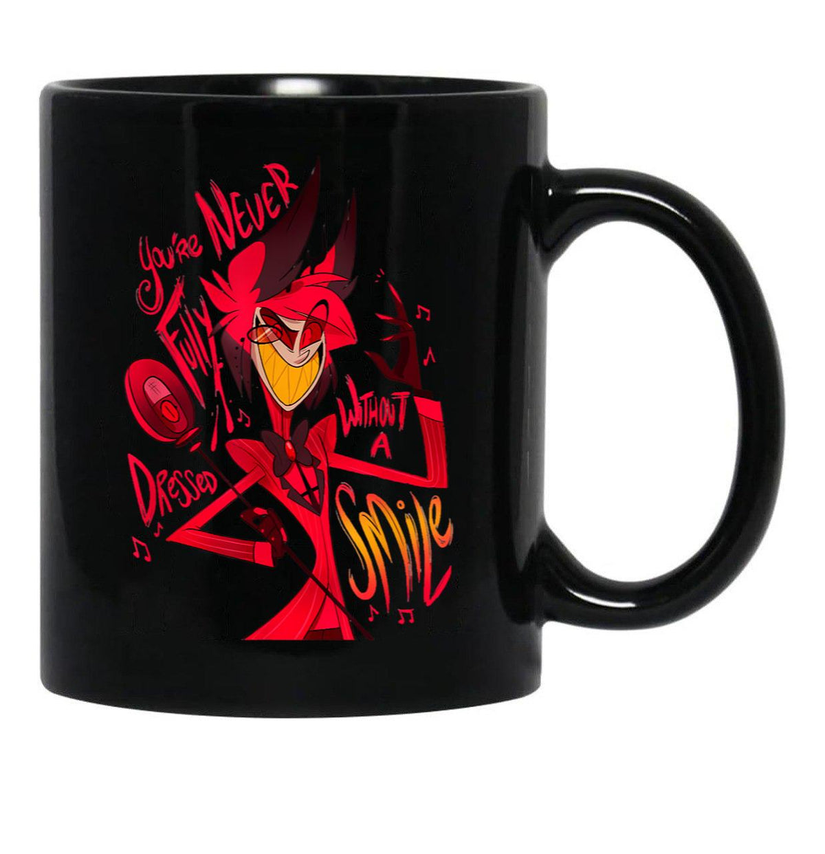 Hazbin'S Hotel'S Alastor Black Coffee Mug, Gift Coffee Mug - Black