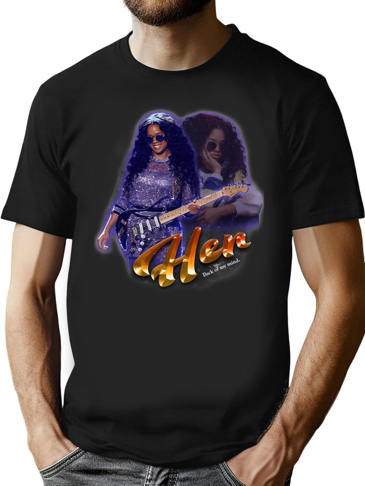 Her Graphic T Bootleg Graphic T-Shirt - Black