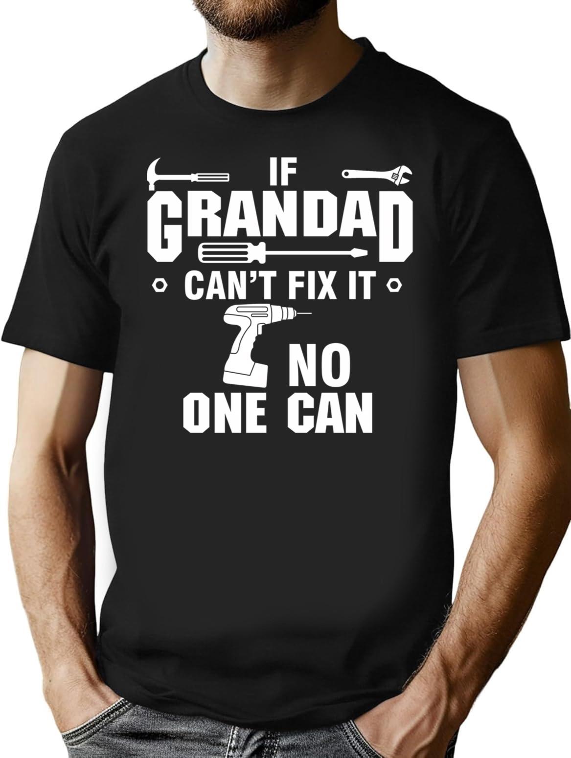 If Grandad Minimalist Graphic T-Shirt - Unisex Streetwear Tee - Black