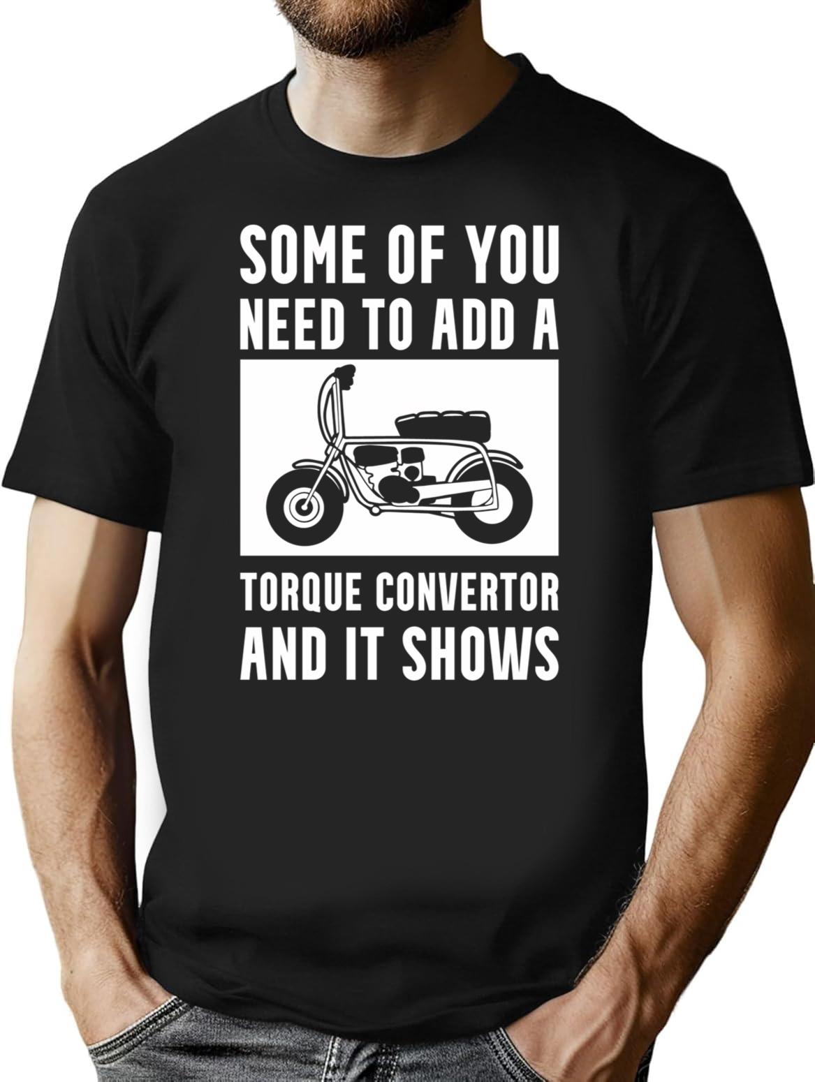 Mini Bike Torque Convertor Minimalist Graphic T-Shirt - Unisex Streetwear Tee - Black