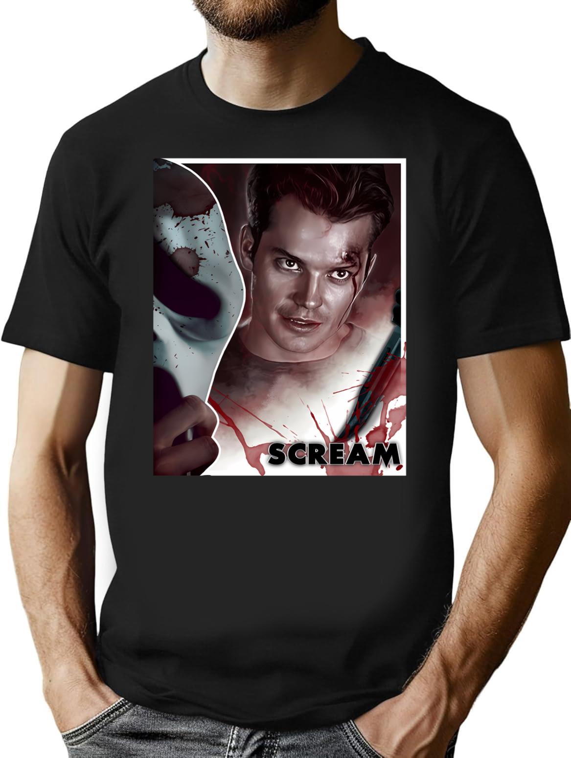 Scream 2 - Mickey Altieri T-Shirt for Men & Women, T-Shirts Graphic Tee - Black