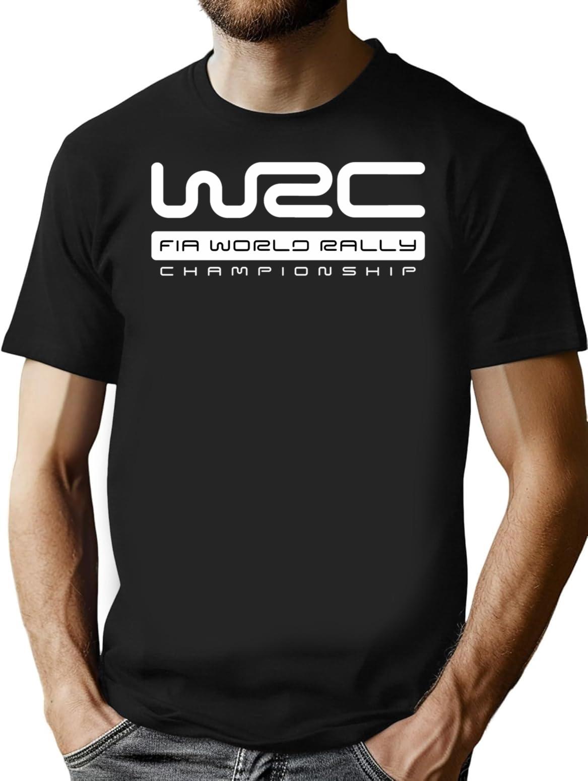 World Rally Championship T-Shirt for Men & Women, T-Shirts Graphic Tee - Black