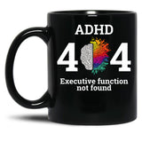 404 Error Code Executive Function Not Found Black Coffee Mug, Gift Coffee Mug