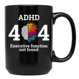 404 Error Code Executive Function Not Found Black Coffee Mug, Gift Coffee Mug - Black