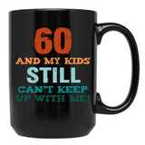 60Th Birthday For Parents Black Coffee Mug, Gift Coffee Mug - Black