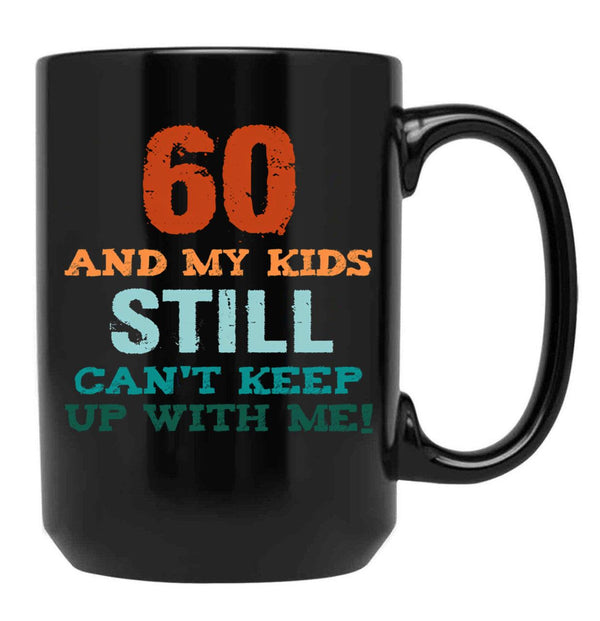 60Th Birthday For Parents Black Coffee Mug, Gift Coffee Mug - Black