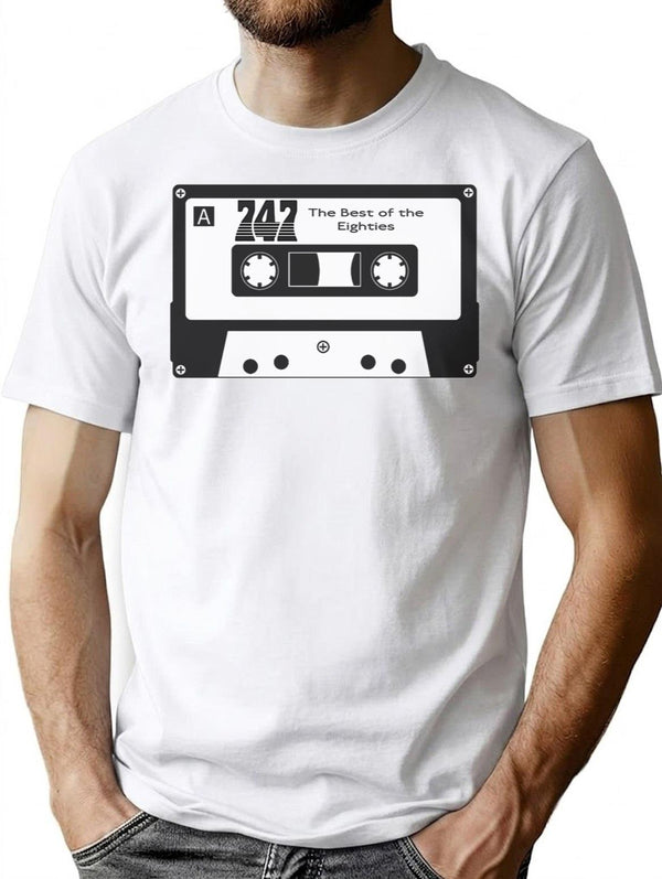 747 Bootleg Cassette Tape V1 Bootleg Graphic T-Shirt - White