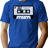 747 Bootleg Cassette Tape V1 Bootleg Graphic T-Shirt - Blue