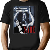 80S Sade On Black Bootleg Graphic T-Shirt - Black
