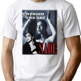 80S Sade On Black Bootleg Graphic T-Shirt - White
