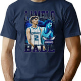 84 Lamelo Bootleg 90S Bootleg Graphic T-Shirt - Navy