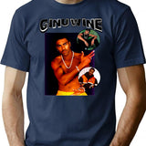 90S Ginuwine Bootleg Graphic T-Shirt - Navy