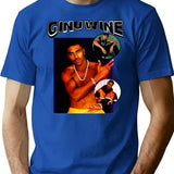 90S Ginuwine Bootleg Graphic T-Shirt - Blue