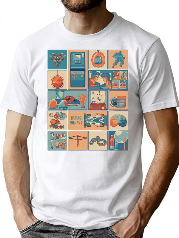 90S Playthings Bootleg Graphic T-Shirt - White