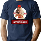 A League of Their Own Premium Heavyweight Cotton T-Shirt - Navy
