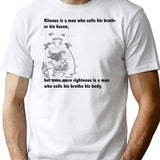 A Riteous Man Bootleg Graphic T-Shirt - White