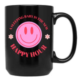 A Sleeping Baby Is The New Happy Hour Black Coffee Mug, Gift Coffee Mug - Black