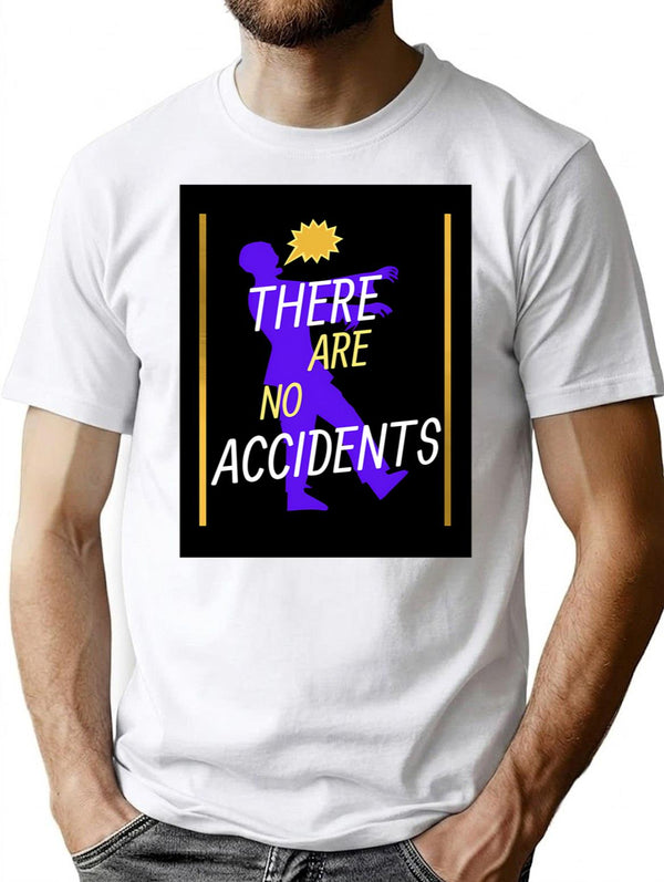 Accidents Flexis00 There Are No Accidents Bootleg Graphic T-Shirt - White