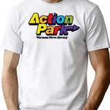 Action Park Vernon New Jersey Vintage Minimalist Graphic T-Shirt - Unisex Streetwear Tee - White