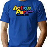 Action Park Vernon New Jersey Vintage Minimalist Graphic T-Shirt - Unisex Streetwear Tee - Blue