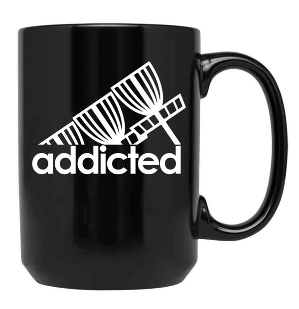 Addicted Baskets - Funny Disc Golf Black Coffee Mug, Gift Coffee Mug - Black