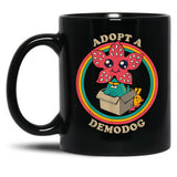 Adopt A Demodog Black Coffee Mug, Gift Coffee Mug