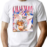 Adorable Chaewon Le Sserafim Bootleg Style Bootleg Graphic T-Shirt - White