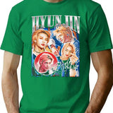 Adorable Hyunjin Maniac Bootleg Vintage Style Bootleg Graphic T-Shirt - Green