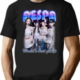Aespa Bootleg Bootleg Graphic T-Shirt - Black