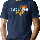 Afternoon Delight Time Minimalist Graphic T-Shirt - Unisex Streetwear Tee - Navy