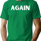 Again Bootleg Graphic T-Shirt - Green