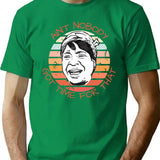 Ain'T Nobody Got Time For That Meme Retro Sunset In Black Minimalist Graphic T-Shirt - Unisex Streetwear Tee - Green