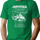 Airwolf Minimalist Graphic T-Shirt - Unisex Streetwear Tee - Green