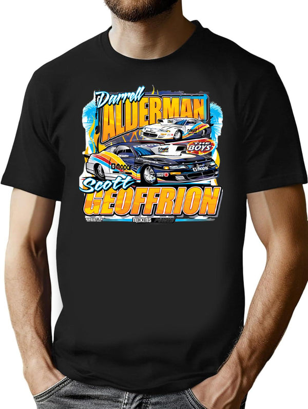 Alderman And Geoffrion. Minimalist Graphic T-Shirt - Unisex Streetwear Tee - Black