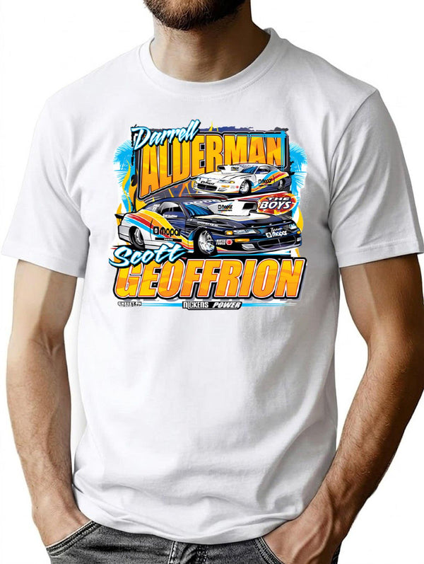 Alderman And Geoffrion. Minimalist Graphic T-Shirt - Unisex Streetwear Tee - White