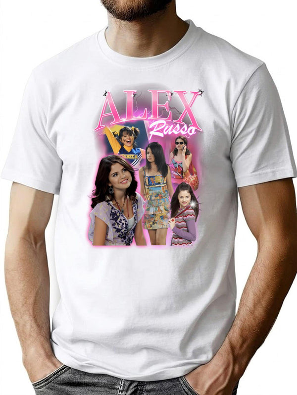 Alex Russo Bootleg Tee Bootleg Graphic T-Shirt - White