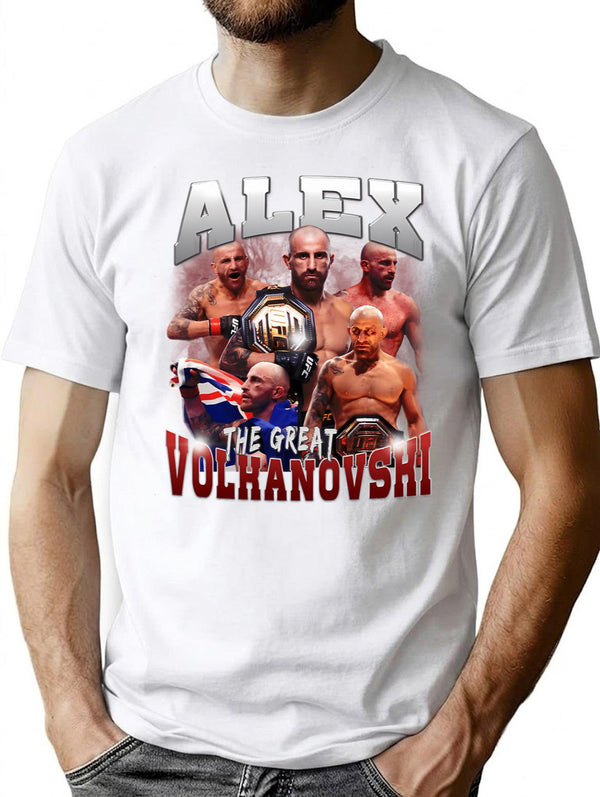Alex Volkanovski Bootleg Bootleg Graphic T-Shirt - White