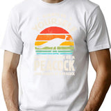 Always Be Yourself Unless You Can Be A Peacock Retro Vintage Minimalist Graphic T-Shirt - Unisex Streetwear Tee - White