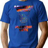 American Weight - Poorly Translated English Quote Bootleg Graphic T-Shirt - Blue
