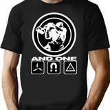 And One Band (Trilogy) Classic Minimalist Graphic T-Shirt - Unisex Streetwear Tee - Black
