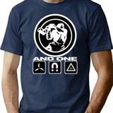 And One Band (Trilogy) Classic Minimalist Graphic T-Shirt - Unisex Streetwear Tee - Navy