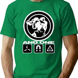 And One Band (Trilogy) Classic Minimalist Graphic T-Shirt - Unisex Streetwear Tee - Green